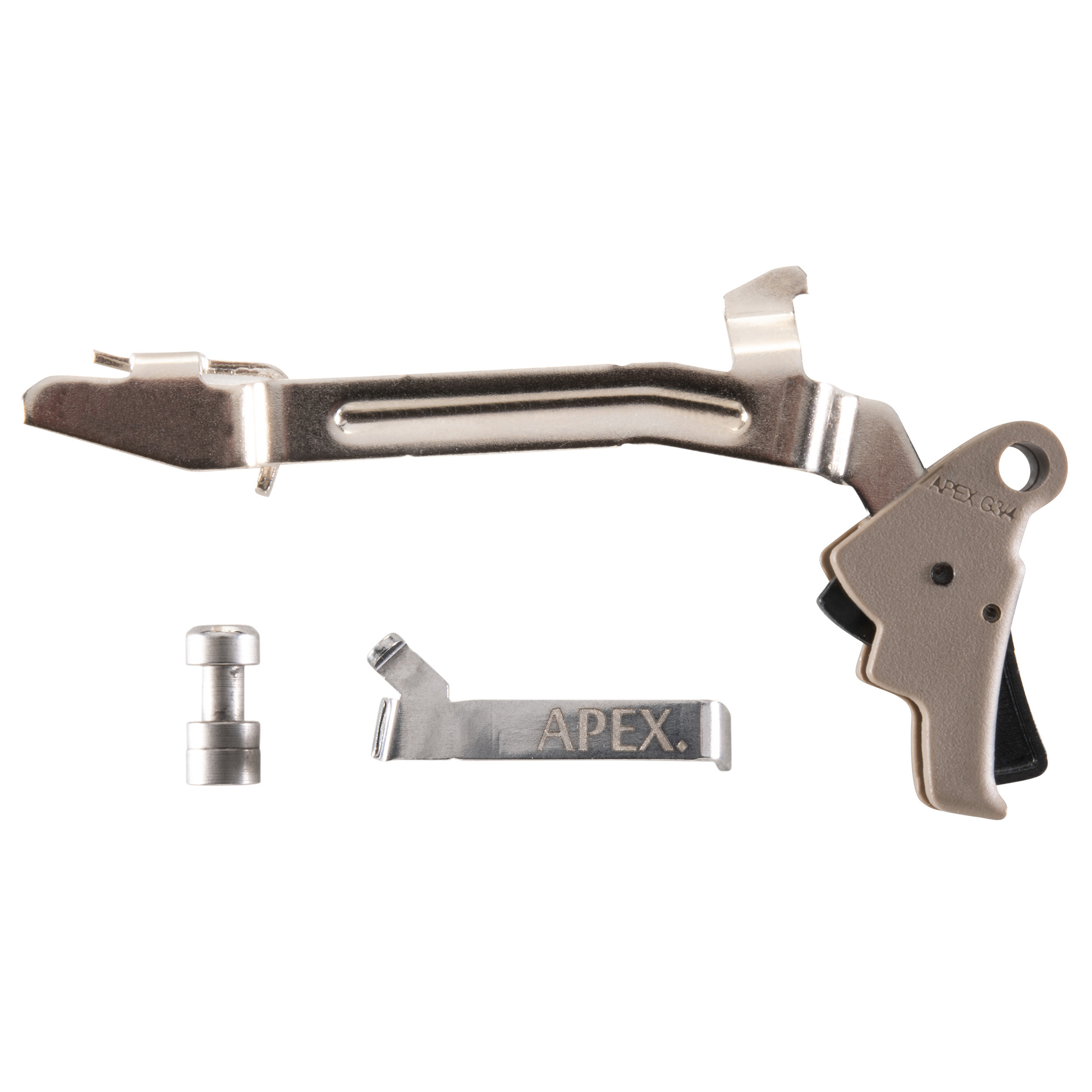 Apex Polymer Action Enhancement Trigger Kit - Glock Gen 3-4, Flat Dark Earth