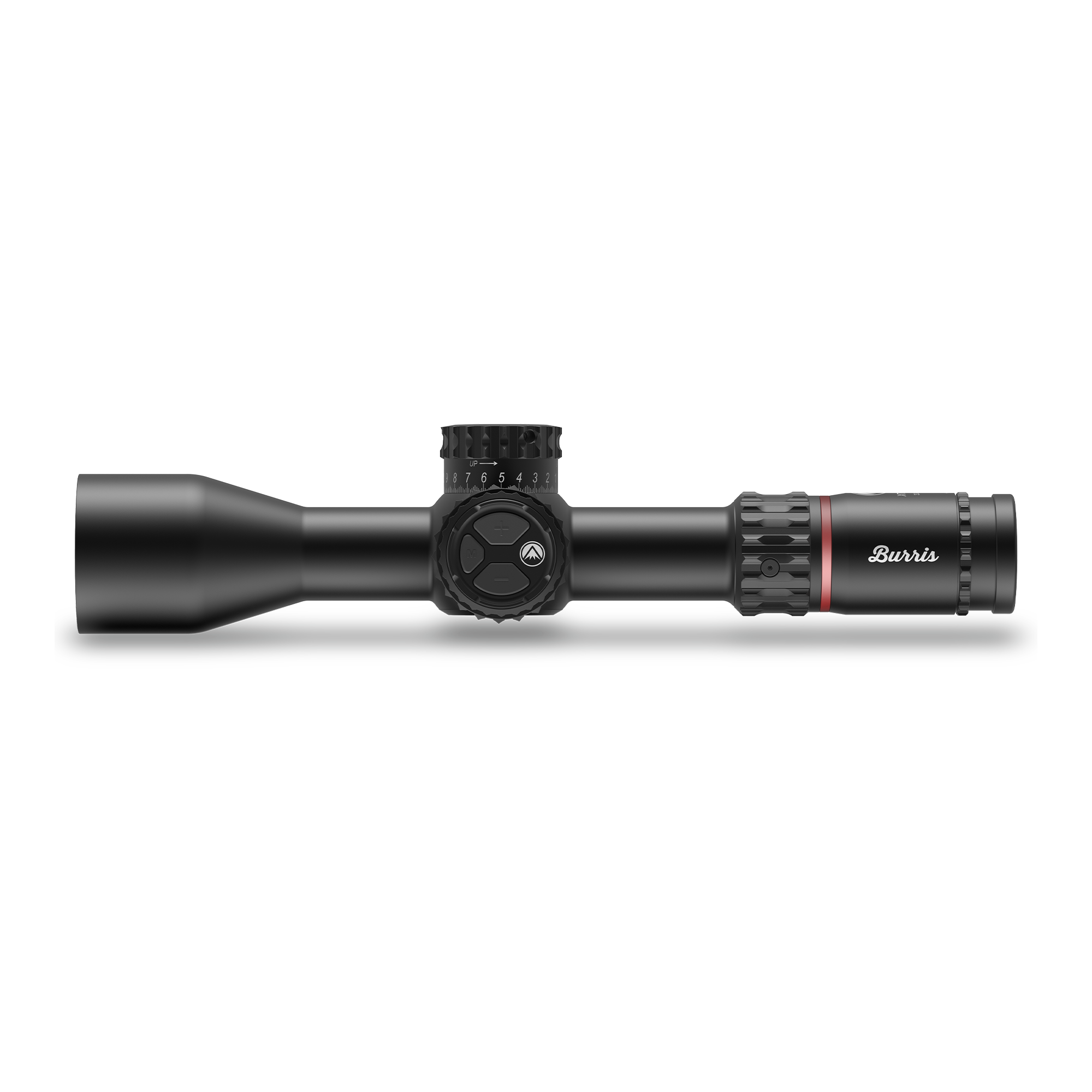 Burris XTR PS 3.3-18x50mm riflescope with PEK digital elevation turret, left profile (manufacturer photo)