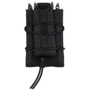 High Speed Gear Double Decker TACO rifle and pistol magazine pouch in black with MOLLE clips