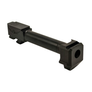 Icarus Precision Omega Compensator and Barrel - Glock 19 Gen 5, 19X, 45, 9mm, Black Nitride