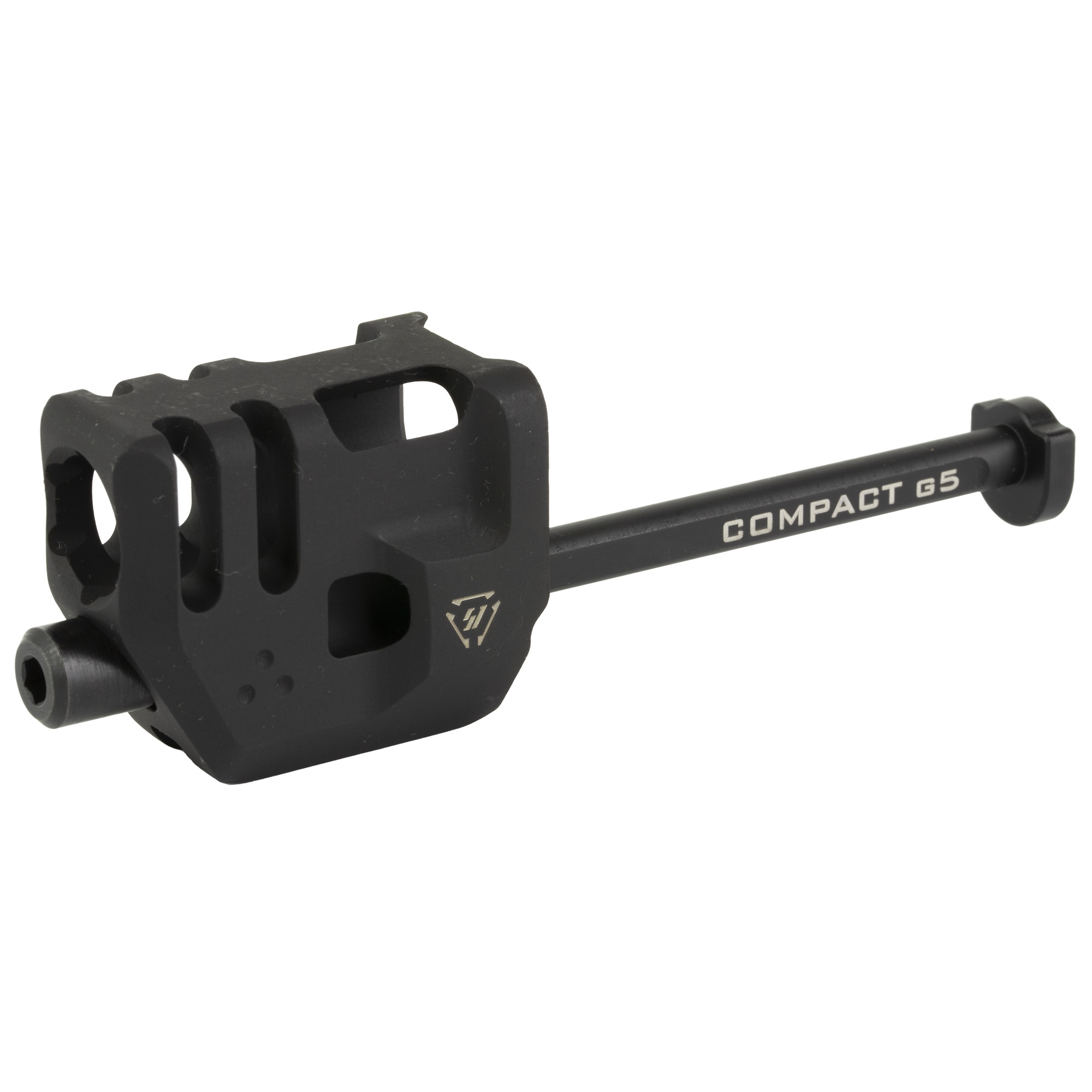 Strike Industries Mass Driver Compensator - Glock 19 Gen 5, 9mm, Guide Rod Mount, Black