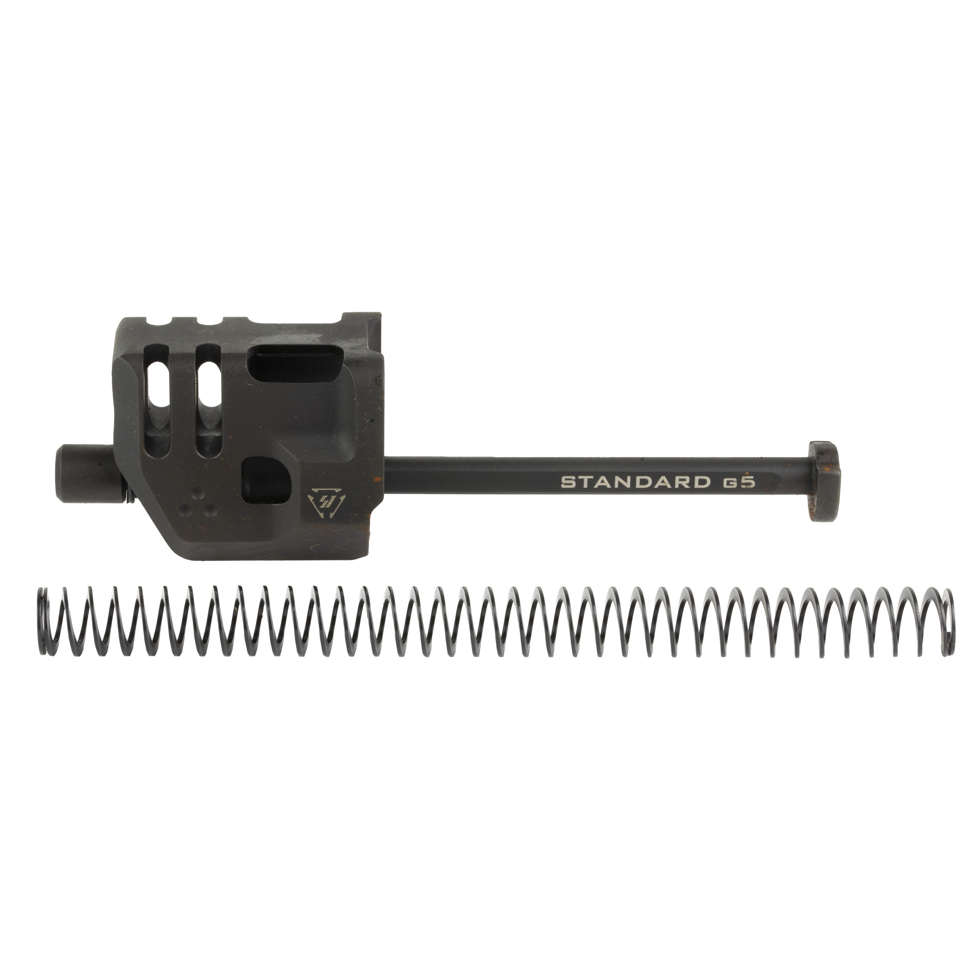 Strike Industries Mass Driver Compensator - Glock 17 Gen 5, 9mm, Guide Rod Mount, Black