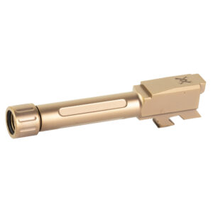 True Precision Threaded Barrel - Glock 43 and 43X, 9mm, 1/2x28, Copper TiCN