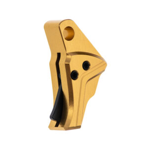 Tyrant CNC I.T.T.S. Trigger Shoe Only - Glock Gen 3-4, Gold Shoe, Black Safety