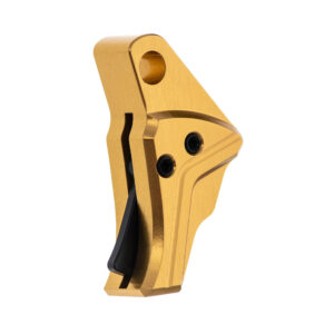 Tyrant CNC I.T.T.S. Trigger Shoe Only - Glock Gen 5-6, Gold Shoe, Black Safety