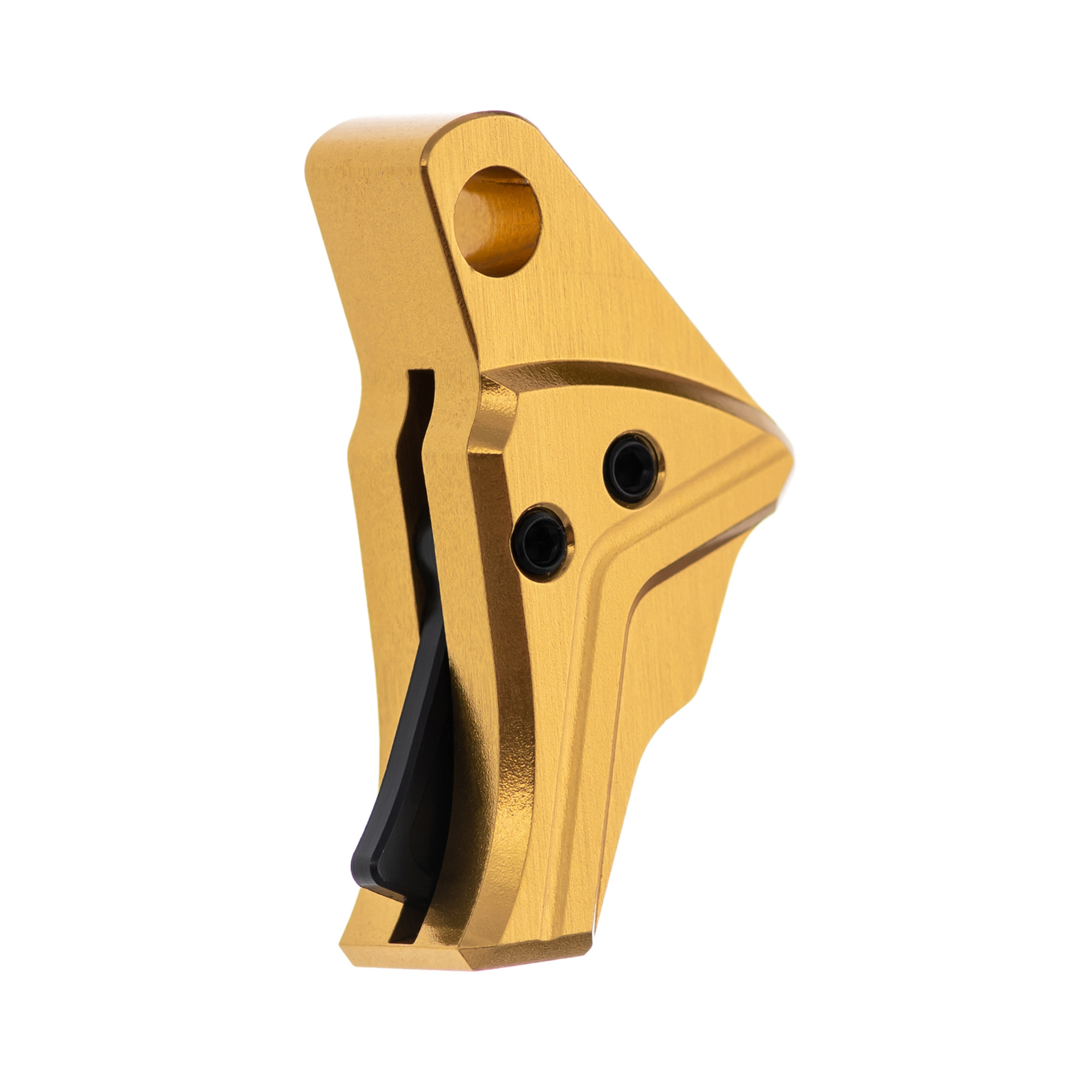 Tyrant CNC I.T.T.S. Trigger Shoe Only - Glock Gen 5-6, Gold Shoe, Black Safety