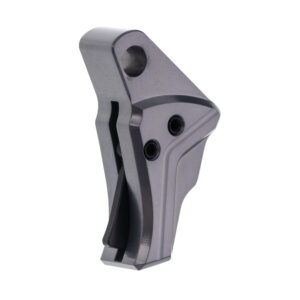 Tyrant CNC I.T.T.S. Trigger Shoe Only - Glock Gen 5-6, Grey Shoe, Black Safety