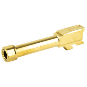 Zaffiri Precision Threaded Barrel - Glock 43 and 43X, 9mm, 1/2x28, Gold TiN